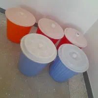 ۵ عدد سطل|ظروف نگهدارنده، پلاستیکی، یک‌بارمصرف|اسدآباد, |دیوار