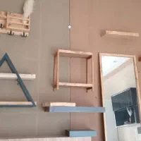 استند تمام چوب،شلف میز دیواری کمد دیواری