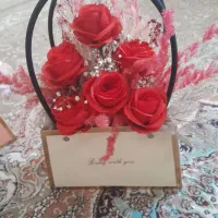 دوتا سبد گل زیبا مصنوعی|گل مصنوعی|ری, شهید بهشتی|دیوار