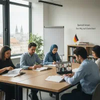 آموزش زبان آلمانی ویژه مهاجرت و کار آنلاین و حضوری