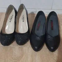 کفش اسپرت چرم وپاشنه بلند ۷س مجلسی