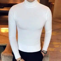 یقه اسکی ترک نخ پنبه طرح کبریتی مردانه