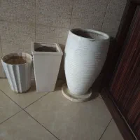 ۳عدد گلدان دوتاش سرامیکی ویکیش سفال