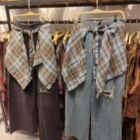 شلوار جین دستمال دار