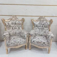 مبل سلطنتی۹نفره چوب گردوملایر مدل نیکو درحدنو|مبلمان خانگی و میز عسلی|رشت, آزادگان|دیوار