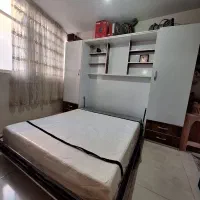 تخت تاشو دونفره و کمد ام دی اف