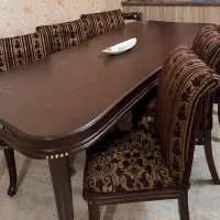 میز ناهار خوری چوبی و ۶ عدد صندلی ، مارک استقبال|میز و صندلی غذاخوری|تهران, پاسداران|دیوار