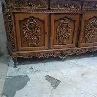 میز کنسول چوبی قدیمی سالم