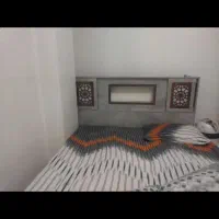تخت خواب دو نفره در حد نو|تخت و سرویس خواب|مبارکه, |دیوار
