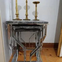 میز عسلی چهار تیکه استیل|مبلمان خانگی و میز عسلی|بومهن, |دیوار