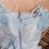 پیراهن دکلته ساتن