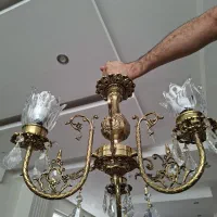 ۳ عدد لوستر برنزی نو فقط ۱۵ میلیون