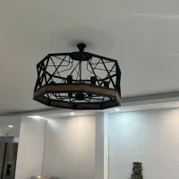 لوستر چوبی استفاده نشده نو|لوستر و چراغ آویز|کرج, گلشهر|دیوار