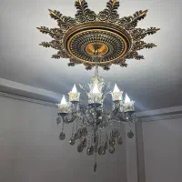 لوستر ۸ شعله ی برنجی