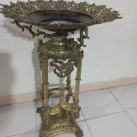 میوه خوری کنارسالنی برنجی قدیمی سنگین