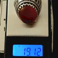 انگشتر نقره مردانه رکاب استاد فتاحی سنگ شَرَف شَمس