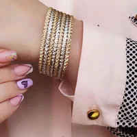 بدلیجات ،النگو زنانه دو رنگ طلاروس|بدلیجات|تبریز, |دیوار