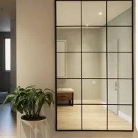 آینه مدرن طرح دار