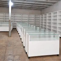تحویل فوری دکور ویترین قفسه پیشخوان کانتر میز