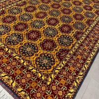 فرش دستباف (بساک) ۶ متری تمام کرک زرد خاص|فرش|مشکیندشت, |دیوار