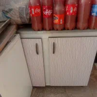 کابینت بدنه فلز درب ام دی اف شرکتی|آب‌چکان و نظم‌دهنده ظروف|دورود, |دیوار