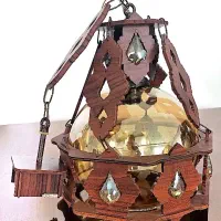 لوستر چوبی|لوستر و چراغ آویز|مشهد, هنرستان|دیوار