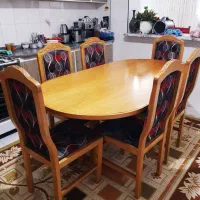 میز غذاخوری ۶نفره  نکا چوب