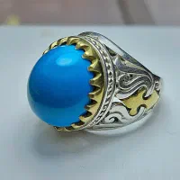 انگشتر فیروزه عجمی کرمانی کد 1675 سجادی