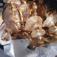 سه عدد لوستر در حد نو شش شاخه