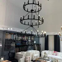 لوستر رینگی گرد|لوستر و چراغ آویز|چهاردانگه (تهران), |دیوار