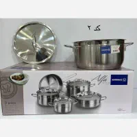 سرویس قابلمه استیل کرکماز اصل ۹ و ۱۲ پارچه|ظروف پختوپز|تهران, امیریه|دیوار
