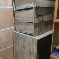 دراور چهار کشابه و میز تلویزیون دو طبقه