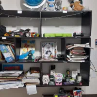 شلف کتابخانه سه طبقه ام دی اف