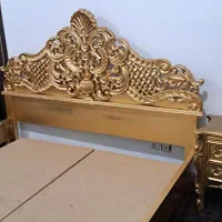 تختخواب دونفره طلایی رنگ|تخت و سرویس خواب|مسجد سلیمان, |دیوار