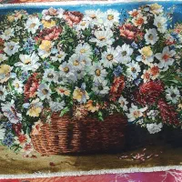 تابلو فرش گل تبریز