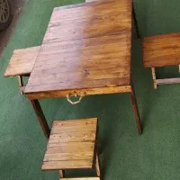 میزوصندلی چوبی تاشو چمدانی|کوهنوردی و کمپینگ|بندر ماهشهر, |دیوار