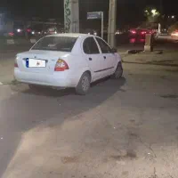 تیبا یک مدل 96 ستیکه رنگ شاسی جلو یطرف ضربه داره