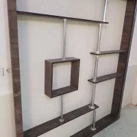 قفسه ام دی اف|کتابخانه، شلف، قفسه‌های دیواری|نیشابور, شهرآرا|دیوار