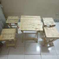 میزو صندلی تاشو چوبی|میز و صندلی غذاخوری|اصفهان, شیخ اشراق|دیوار