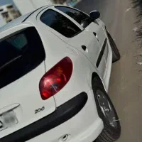 پژو206 تیپ 5 رنگ سفید|خودرو سواری و وانت|رشت, پیرکلاچای|دیوار