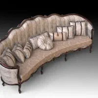 مبل نیشا چوب یکدست گردو با گارانتی پنج سال