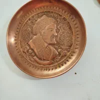 ظرف مسی قلم کاری عتیقه|کلکسیون اشیاء عتیقه|بروجرد, |دیوار