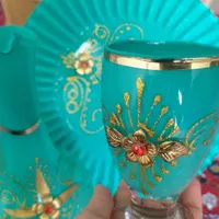 ست دکوری فیروزه ای|صنایع دستی و سایر لوازم تزئینی|شاهین‌شهر, شهرک گلدیس|دیوار