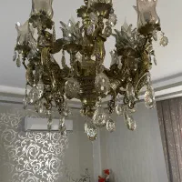 لوستر برنز اصل ۱۵شاخه تمام برنجی