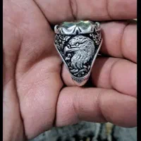 انگشتر موزنایت فیروزه سه پوست اوپال