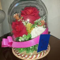 باکس گل شیشه ای