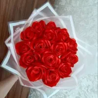 گل های روبانی خاص|گل مصنوعی|زرند, |دیوار