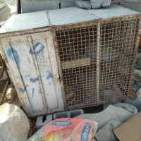 قفس دوتیکه کاملا اهنی معاوضه با مرغ