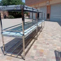 ۶ عدد میز کار دو متری در عرض ۹۰ تمام استیل