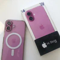 ایفون 16 نرمال در حد نو بدون خط و خش سایکل 20